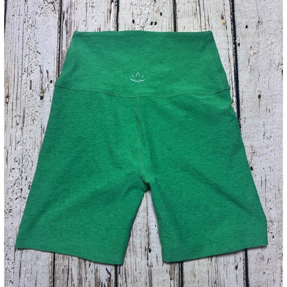Beyond Yoga Green Spacedye High Waisted Athletic Biker Shorts Small - Picture 5 of 5